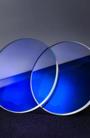 Verrexperts Blue Cut Lenses for Blue Light Protection, clear eyewear close-up